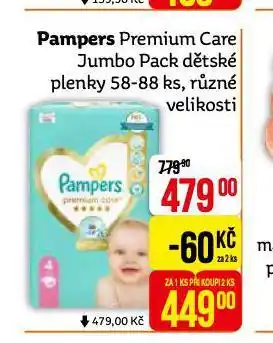 Teta Pampers dětské plenky nabídka