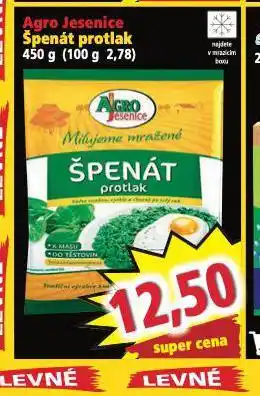 Norma Špenát protlak nabídka