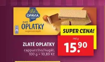 Lidl Zlaté oplatky nabídka