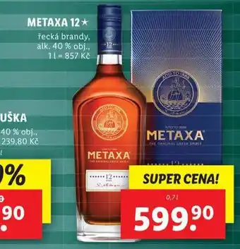 Lidl Metaxa 12 nabídka