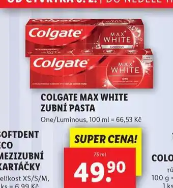 Lidl Colgate zubní pasta nabídka