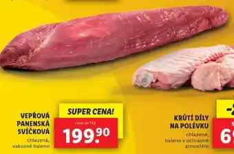 Lidl Vepřová panenská svíčková nabídka
