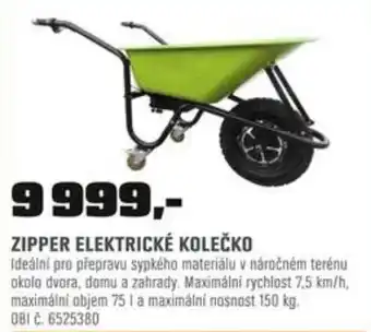 OBI ZIPPER ELEKTRICKÉ KOLEČKO nabídka