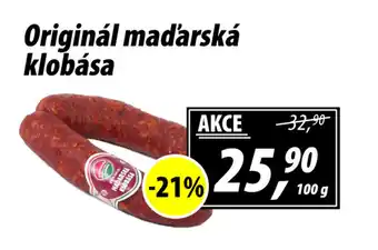 ZEMAN Originál maďarská klobása nabídka