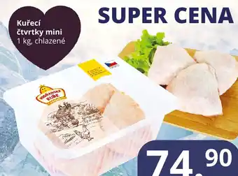 Potraviny CZ Kuřecí čtvrtky mini nabídka
