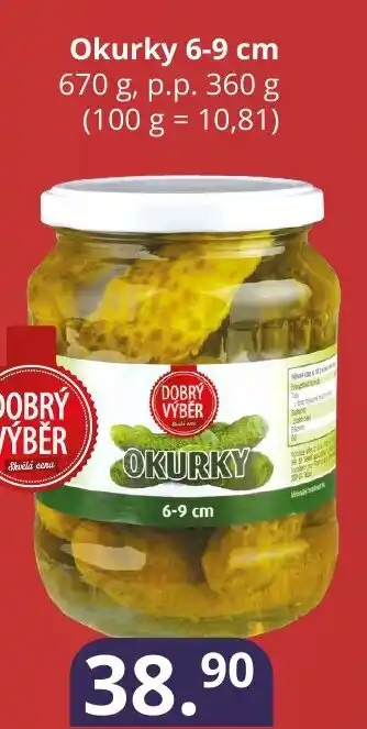Potraviny CZ Okurky 6-9 cm nabídka