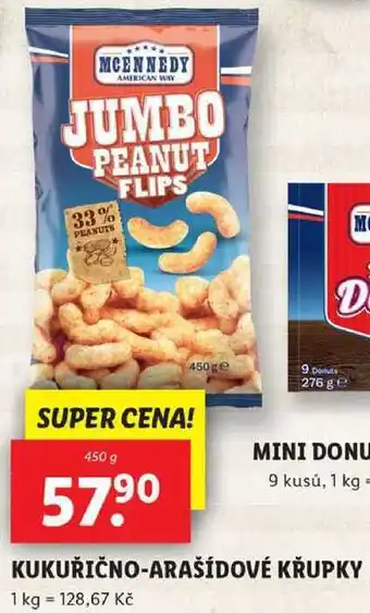 Lidl KUKUŘIČNO-ARAŠÍDOVÉ KŘUPKY, 450 g nabídka