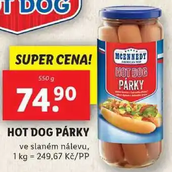 Lidl HOT DOG PÁRKY, 550 g nabídka