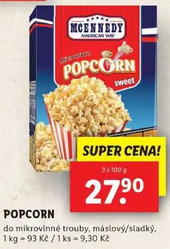 Lidl POPCORN, 3x 100 g nabídka