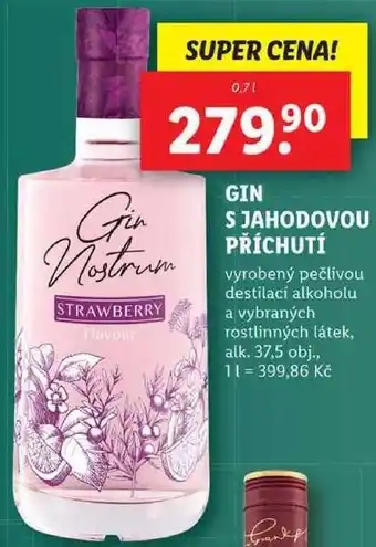 Lidl GIN S JAHODOVOU PŘÍCHUTÍ, 0,7 l nabídka