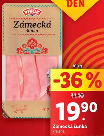 Lidl Zámecká šunka, 100 g nabídka