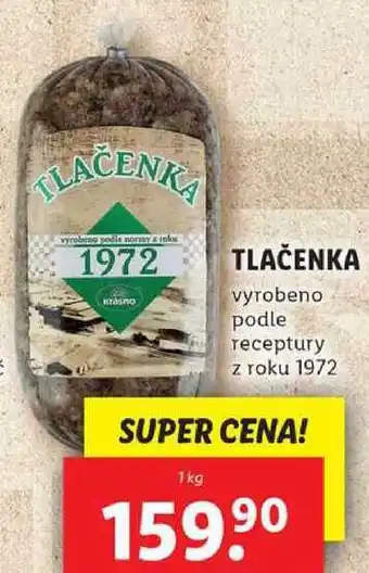 Lidl TLAČENKA, 1 kg nabídka