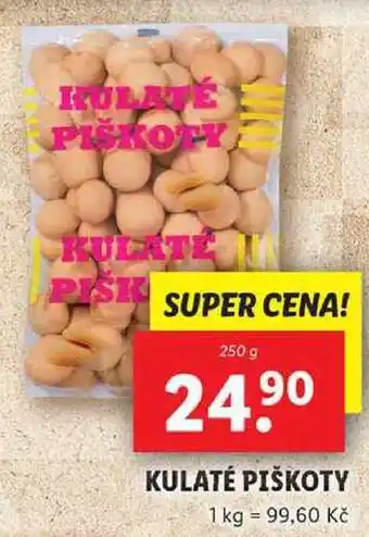 Lidl KULATÉ PIŠKOTY, 250 g nabídka