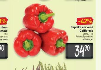 Billa Paprika červená nabídka