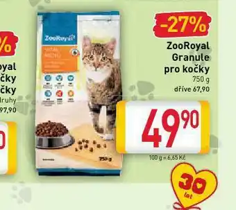 Billa Zooroyal granule rpo kočky nabídka