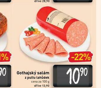 Billa Gothajský salám nabídka
