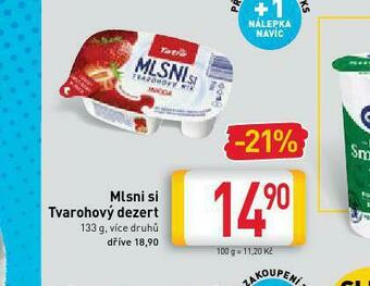 Billa Mlsni si tvartohový dezert nabídka