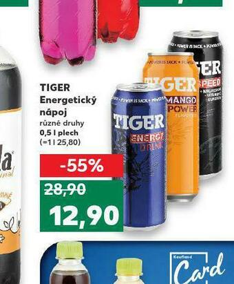 Kaufland Tiger energetický nápoj nabídka