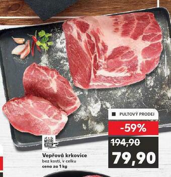 Kaufland Vepřová krkovice bez kosti nabídka