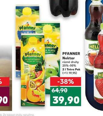 Kaufland Pfanner nektar nabídka