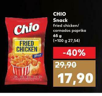 Kaufland Chio snack nabídka