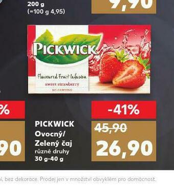 Kaufland Pickwick čaj nabídka
