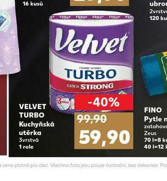 Kaufland Velvet turbo kuchyňská utěrka nabídka