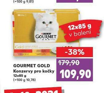 Kaufland Gourmet gold konzervy pro kočky nabídka