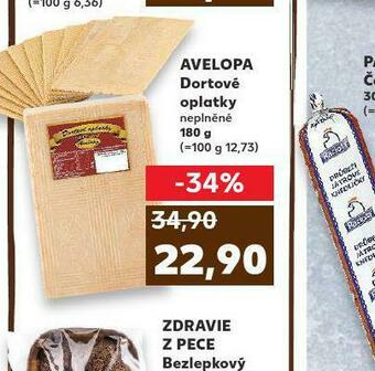 Kaufland Avelopa dortové oplatky nabídka