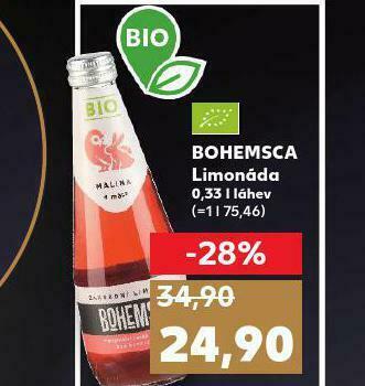 Kaufland Bohemsca limonáda nabídka