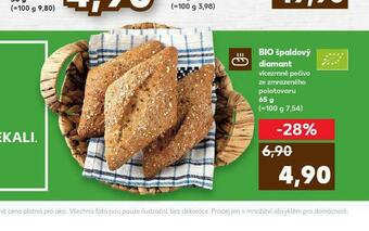Kaufland Bio špaldový diamant nabídka
