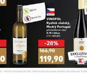Kaufland Vinofol ryzlink vlašský nabídka