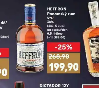 Kaufland Heffron panamský rum nabídka