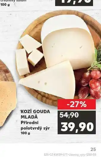 Kaufland Kozí gouda mladá nabídka