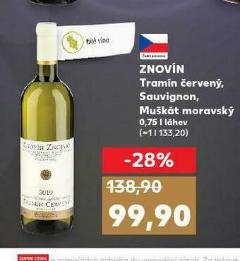 Kaufland Znovín muškát moravský nabídka