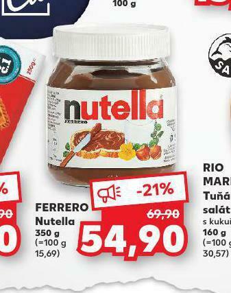 Kaufland Ferrero nutella nabídka
