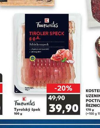 Kaufland Tyrolský špek nabídka
