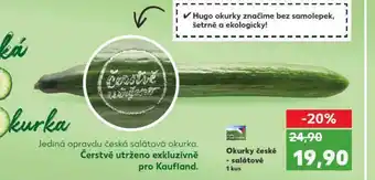 Kaufland Okurky české - salátové nabídka
