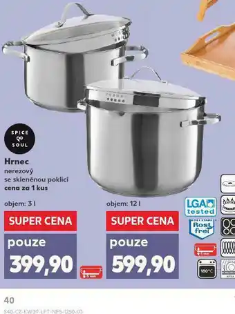 Kaufland Hrnec nerezový 12l nabídka