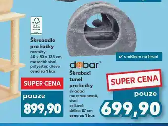 Kaufland Škrabací tunel pro kočky nabídka