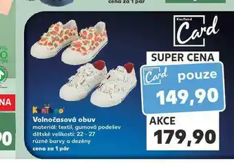 Kaufland Dětská volnočasová obuv nabídka