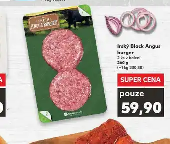 Kaufland Irský black angus burger nabídka
