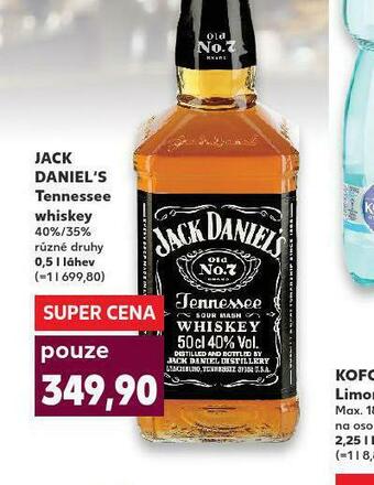 Kaufland Jack daniel´s tennessee whiskey nabídka