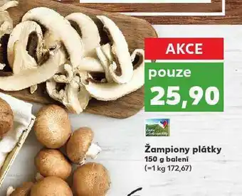 Kaufland Žampiony plátky nabídka