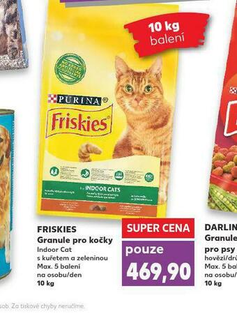 Kaufland Friskies granule pro kočky nabídka