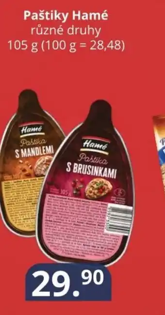 Potraviny CZ Paštiky Hamé různé druhy nabídka