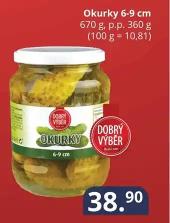Potraviny CZ Okurky 6-9 cm nabídka