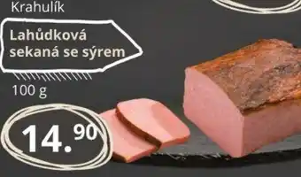 Potraviny CZ Krahulik Lahůdková sekaná se sýrem nabídka