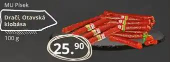 Potraviny CZ MU Písek Dračí, Otavská klobása nabídka