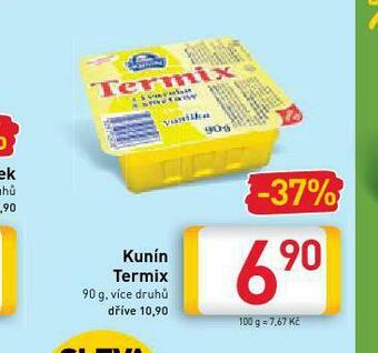 Billa Kunín termix nabídka